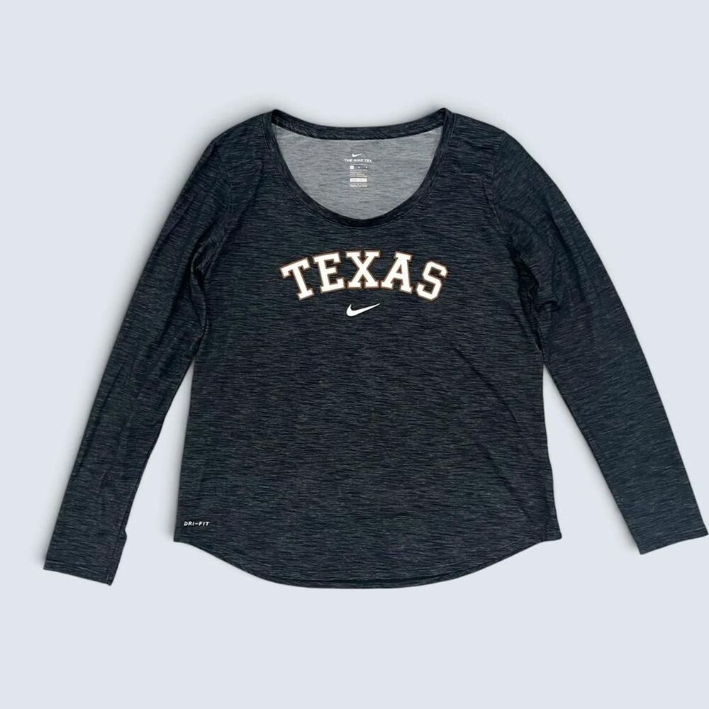 Nike Women's Grey and Black Shirt